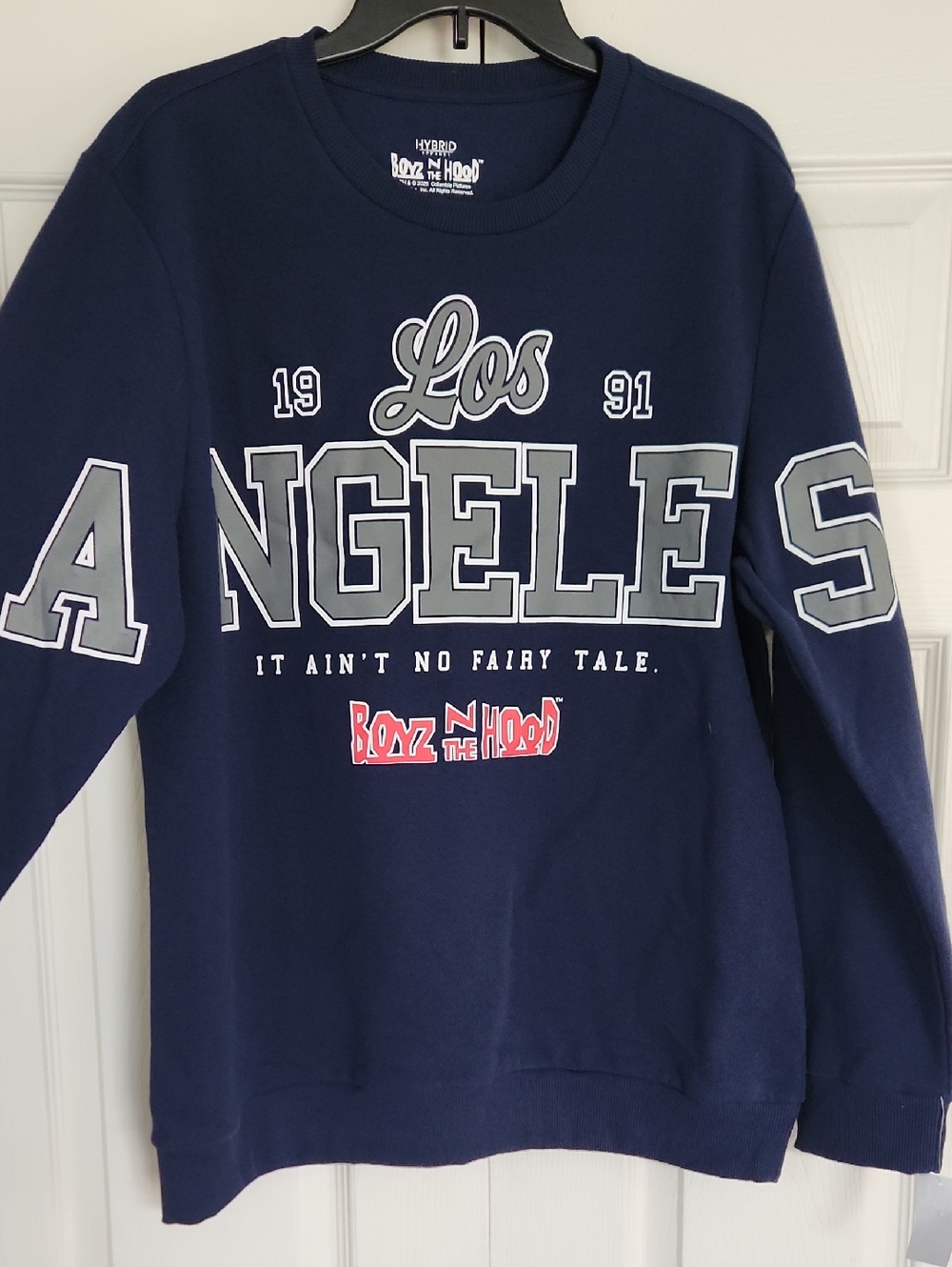 NWT Los Angeles (LA) Navy Sweatshirt 'It Ain't No Fairy Tale' Boyz In The Hood